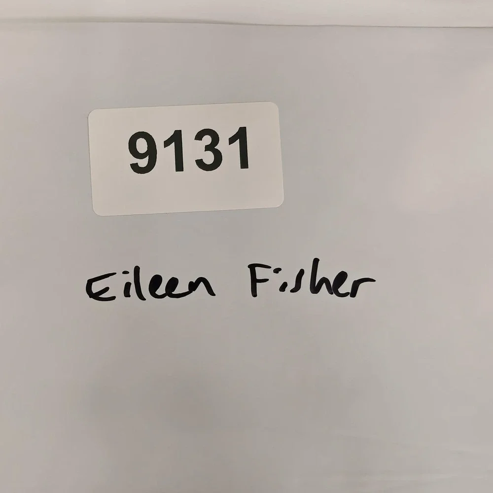 Eileen Fisher Jacket Womens SP Green Organic Cotton Linen Kimono Plaid Lined - Picture 10 of 10